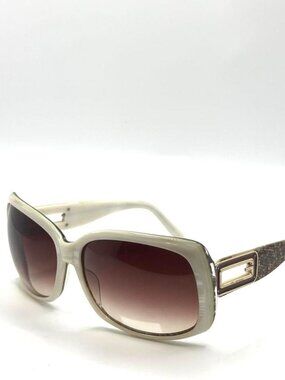 Guess GU6444 Ivory and Brown women's Sunglasses  size 63mm-16mm-130mm